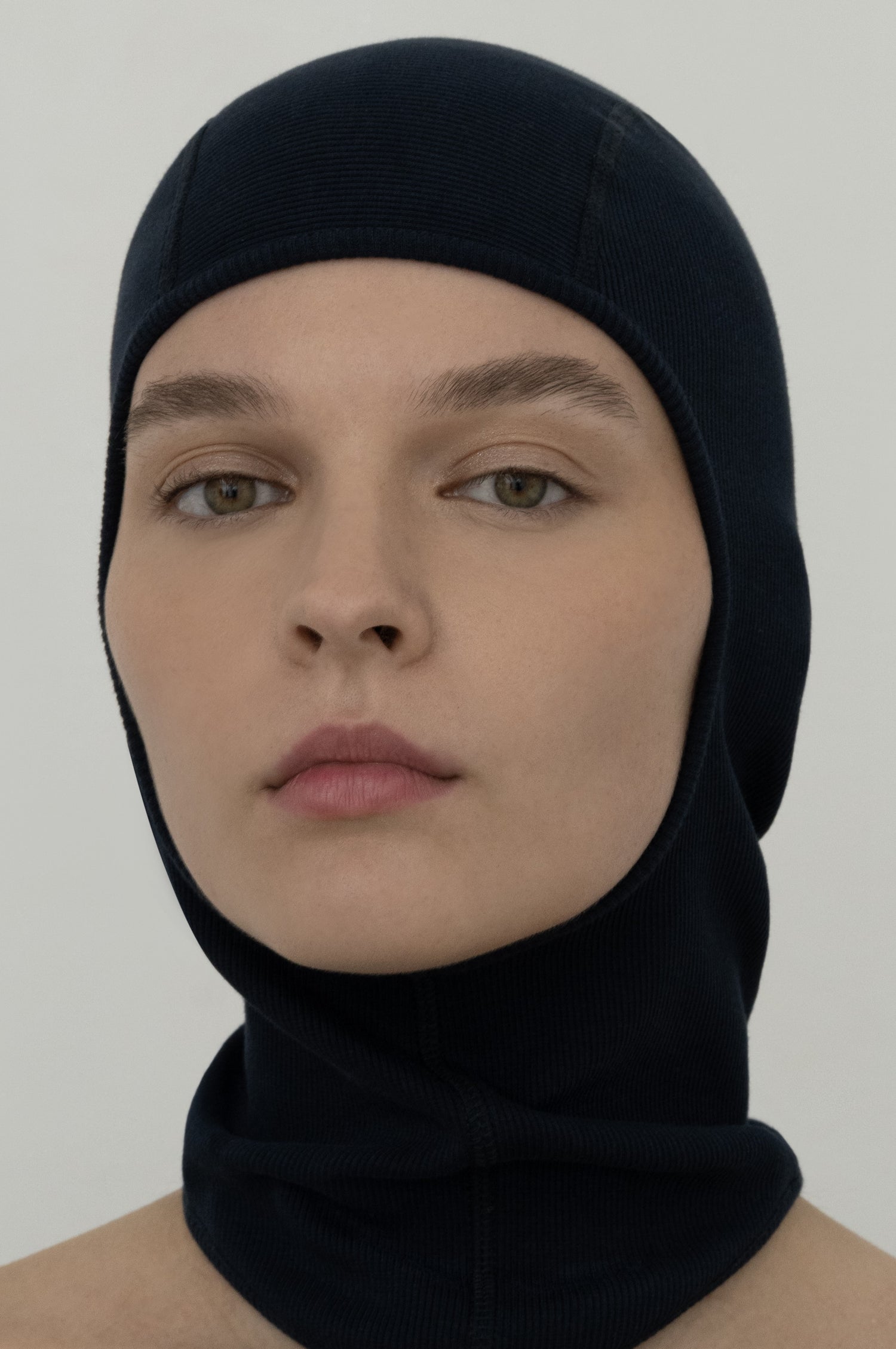 Lilith Balaclava in Organic Cotton in Ocean Blue