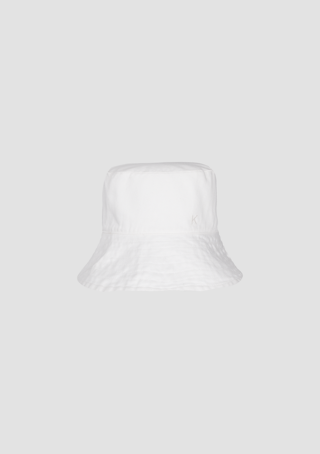 Gene Bucket Hat de Algodón Orgánico certificado por GOT en Blanco