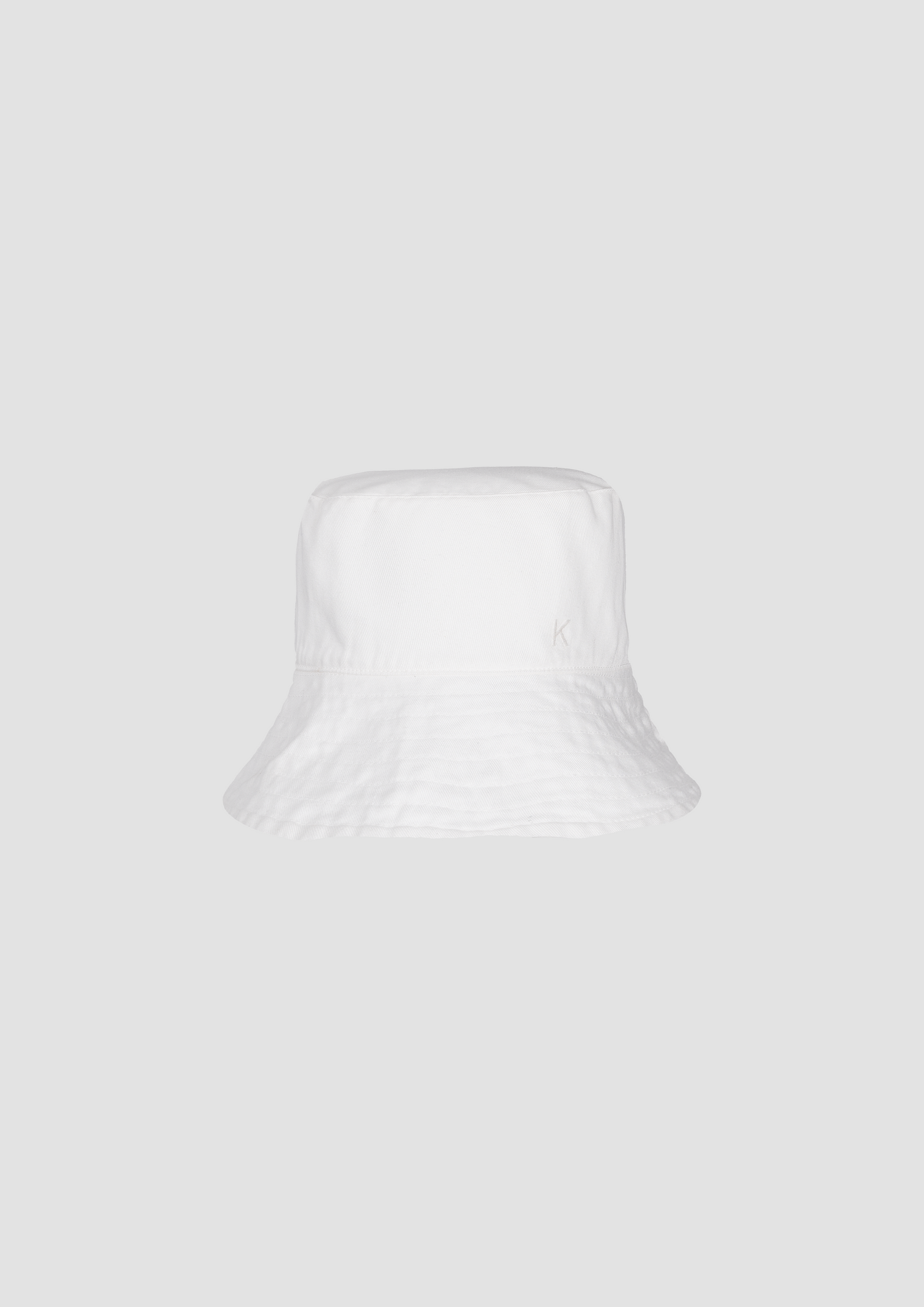 Gene Bucket Hat de Algodón Orgánico certificado por GOT en Blanco