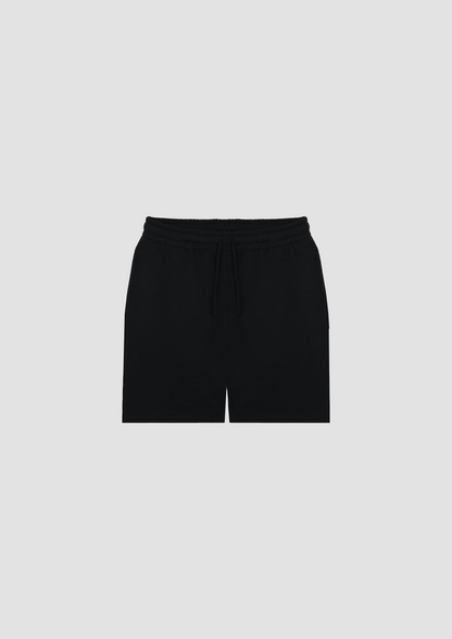 Lennox Shorts de Algodón Reciclado, TENCEL™ Lyocell, y Lino Reciclado en Negro