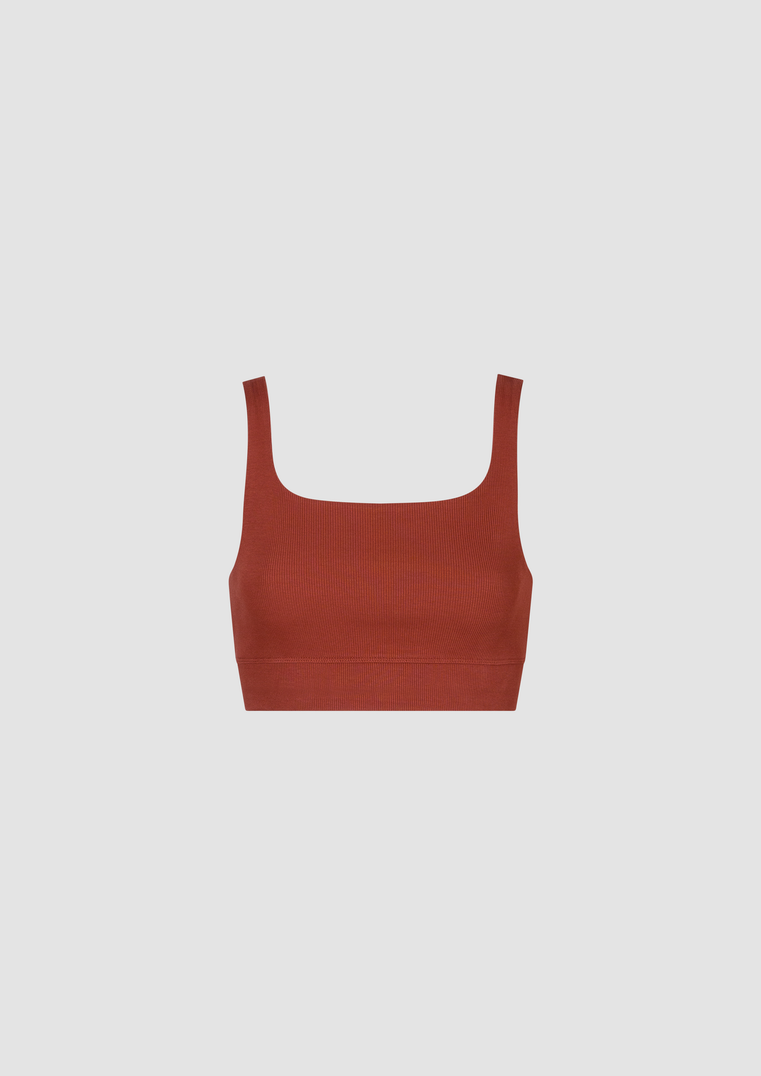 Lidia Bralette in Organic Cotton in Red Soil