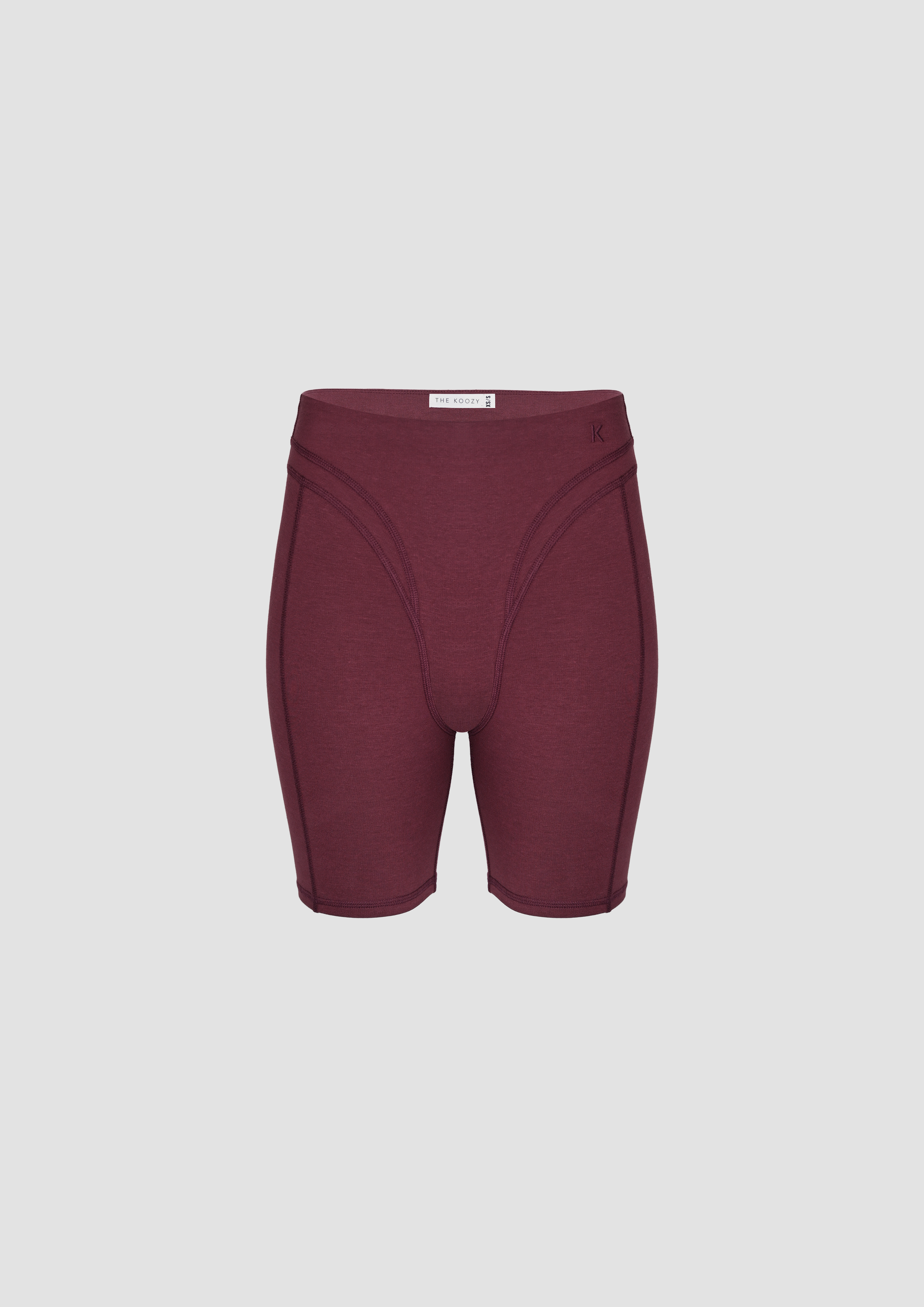 Monroe Stretch Shorts in TENCEL™ Lyocell and Organic Cotton in Burgundy