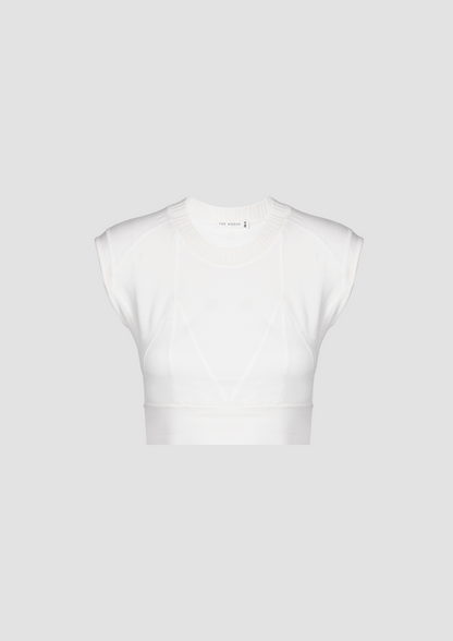 Neva Top de Lyocell TENCEL™ y Algodón Orgánico en Blanco