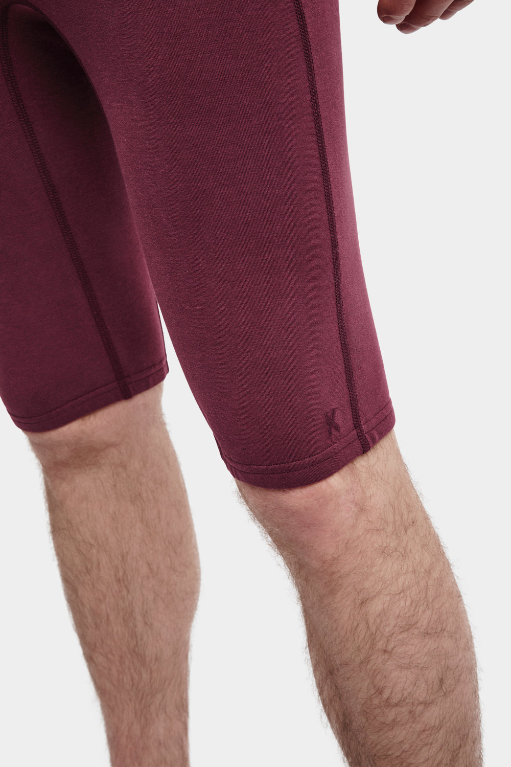 Skylar Cycling Shorts in TENCEL™ Lyocell and Organic Cotton in Burgundy