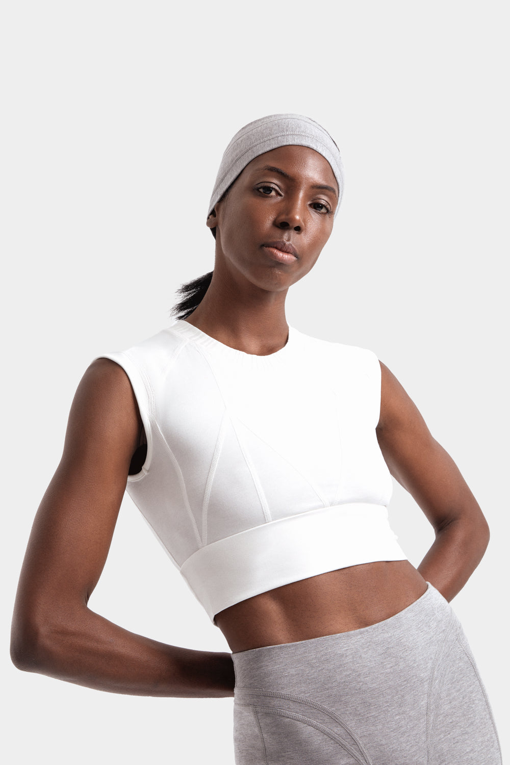 Neva Top de Lyocell TENCEL™ y Algodón Orgánico en Blanco