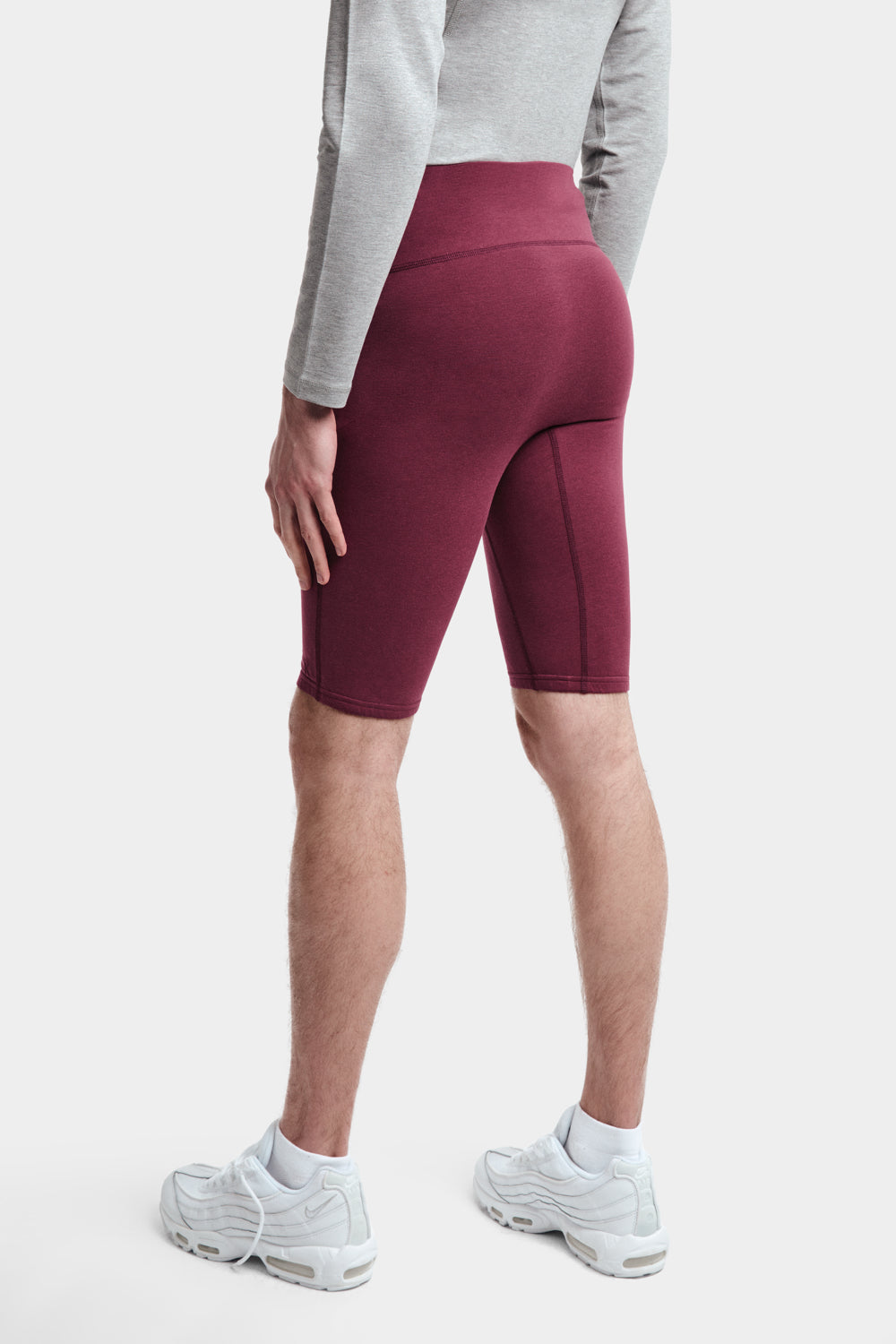 Skylar Cycling Shorts in TENCEL™ Lyocell and Organic Cotton in Burgundy