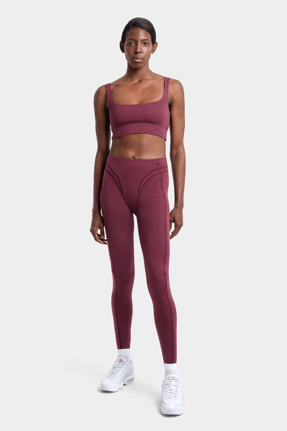 Monroe Leggings in TENCEL™ Lyocell and Organic Cotton in Burgundy