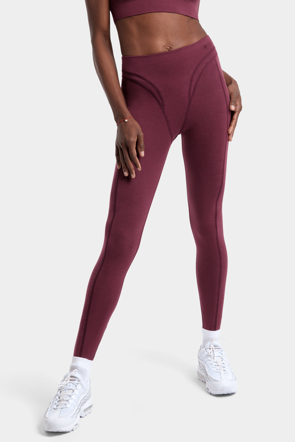 Monroe Leggings in TENCEL™ Lyocell and Organic Cotton in Burgundy