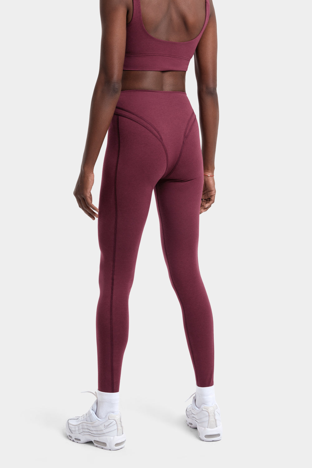 Monroe Leggings in TENCEL™ Lyocell and Organic Cotton in Burgundy