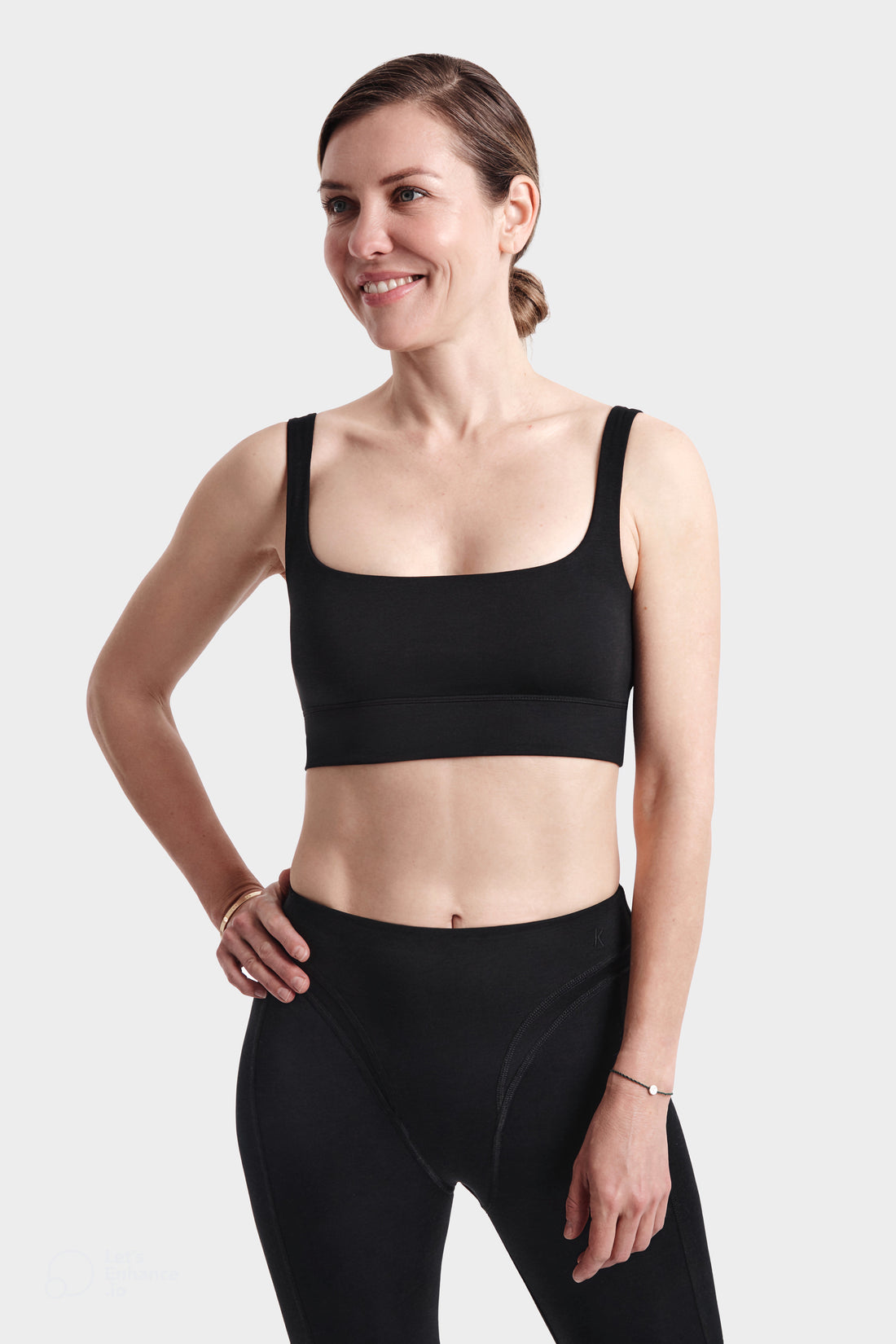 Victoria Bralette en TENCEL™ Lyocell y Algodón Orgánico en Negro