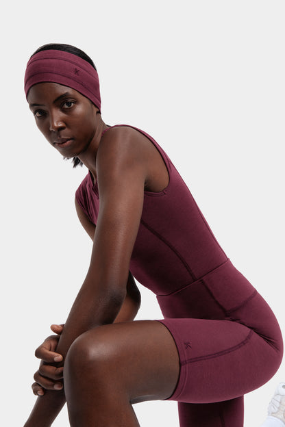 Skylar Cycling Shorts in TENCEL™ Lyocell and Organic Cotton in Burgundy