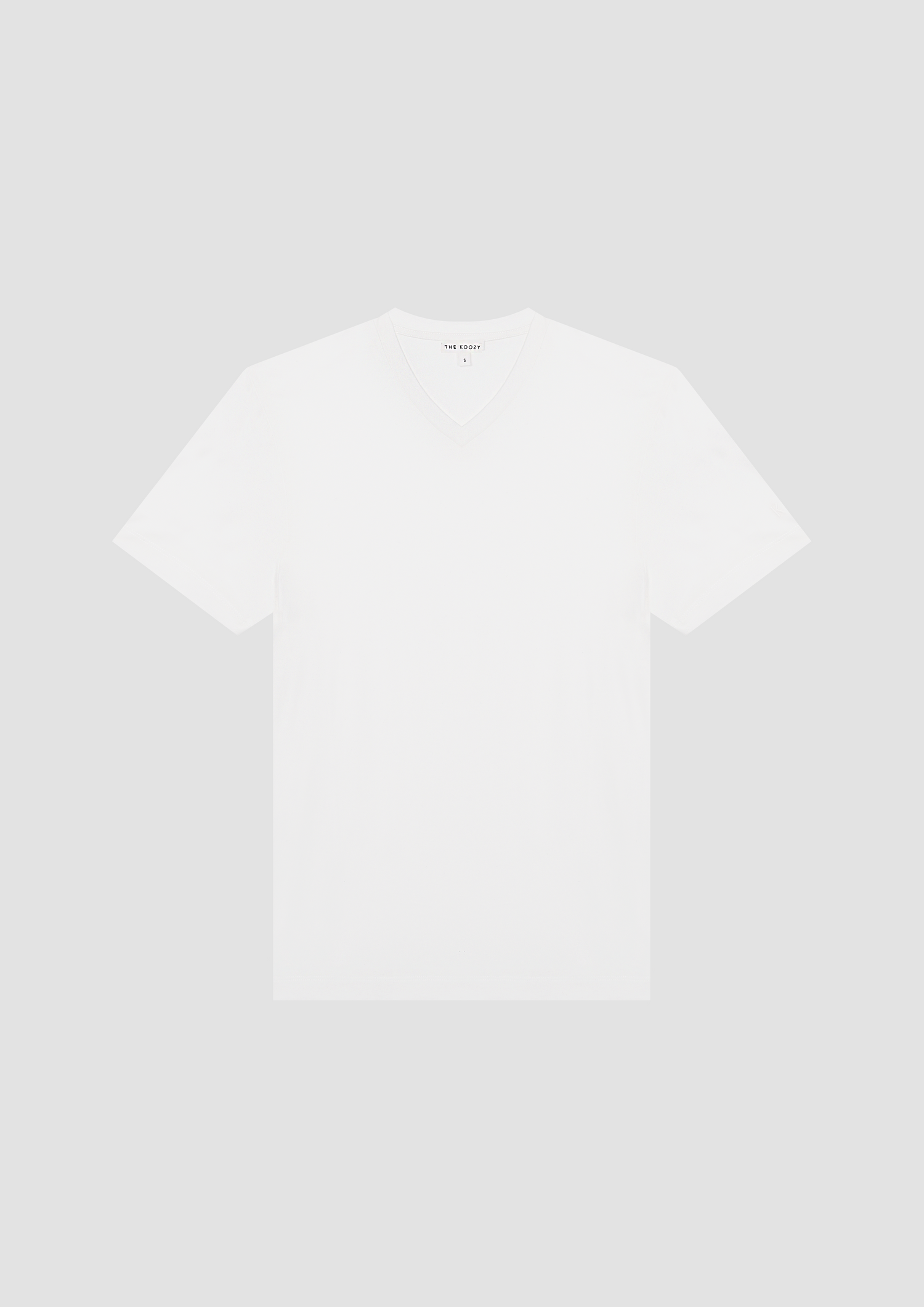 Tate V-Neck T-Shirt in Cotton PG in White