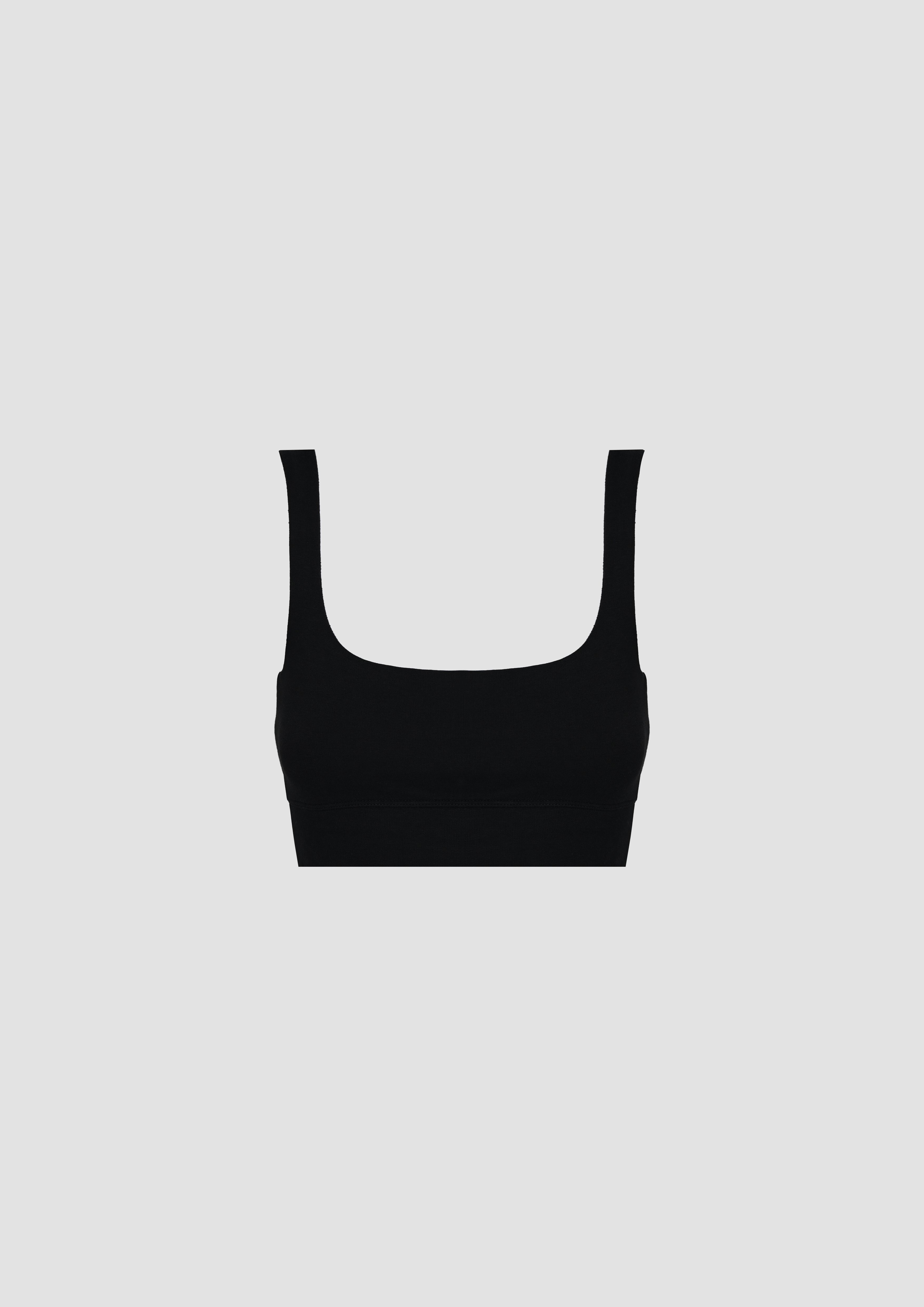 Victoria Bralette en TENCEL™ Lyocell y Algodón Orgánico en Negro