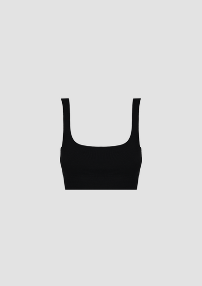 Victoria Bralette en TENCEL™ Lyocell y Algodón Orgánico en Negro