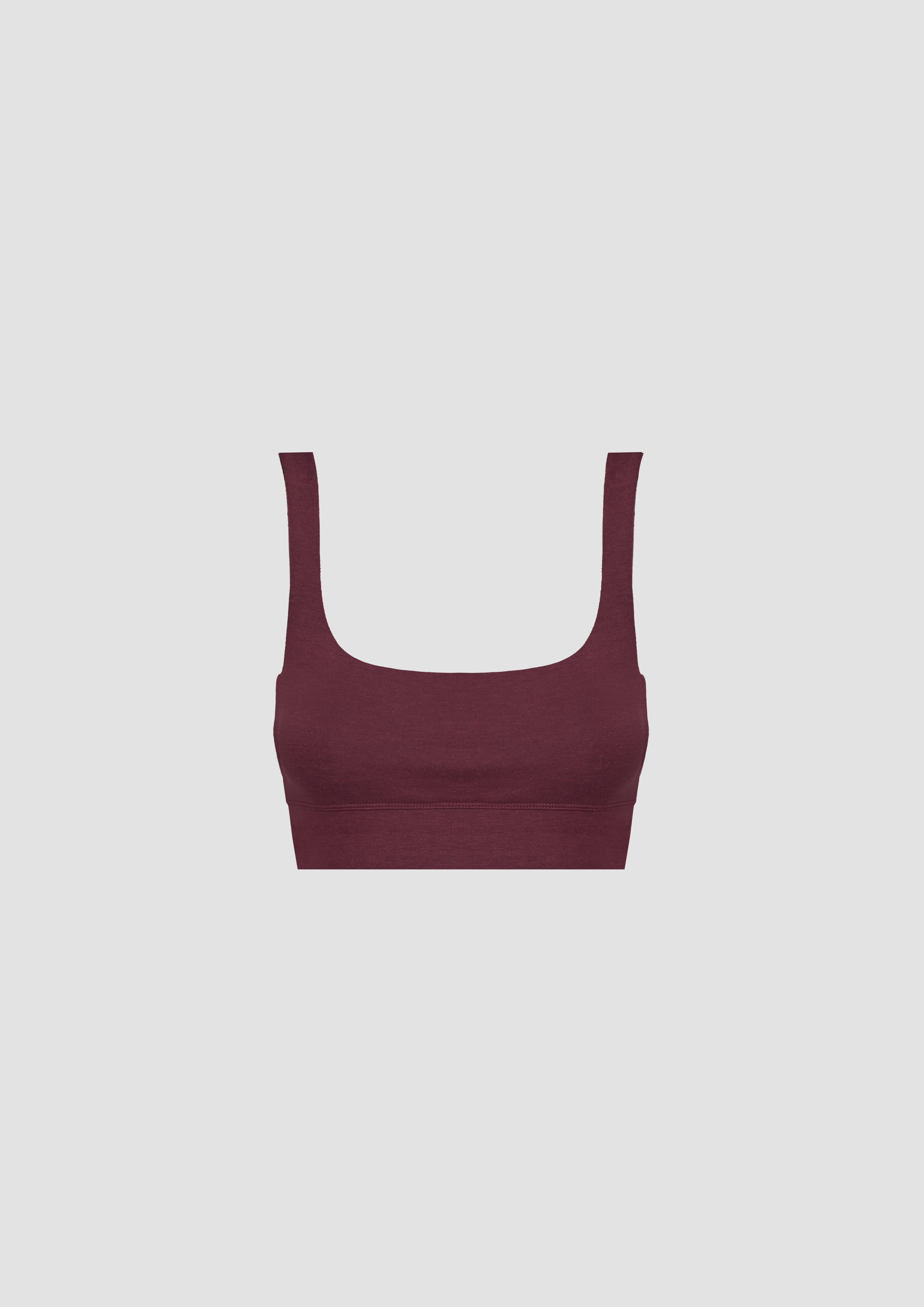 Victoria Bralette en TENCEL™ Lyocell y Algodón Orgánico en Borgoña